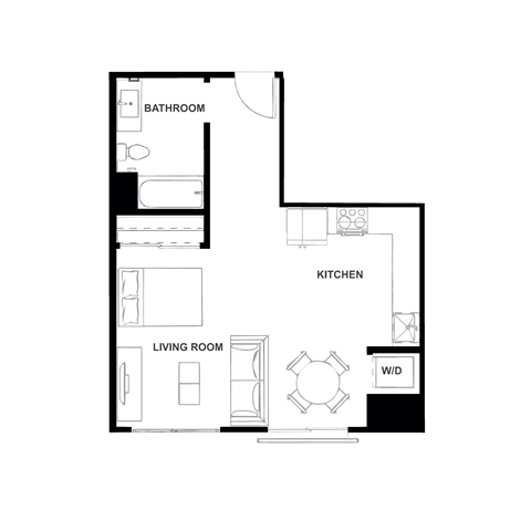 S4H Floor Plan at Eleanor H16 Apartments